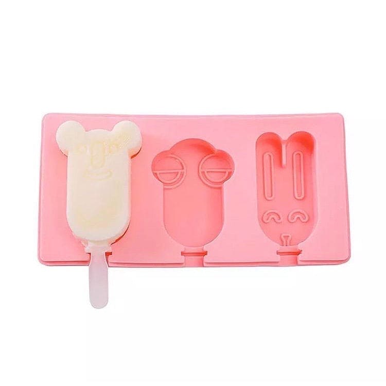 Silicone Popsicle Molds, Set Of 3 Cartoon Ice Pop Maker, Ice Cream Mold Silicone Popsicle Molds, Set Of 3 Cartoon Ice Pop Maker, Ice Cream Mold
